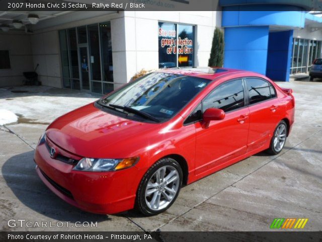 2007 Honda Civic Si Sedan in Rallye Red
