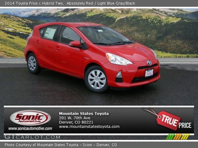 2014 Toyota Prius c Hybrid Two in Absolutely Red