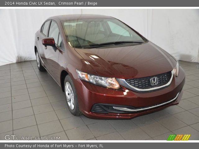 2014 Honda Civic LX Sedan in Crimson Pearl