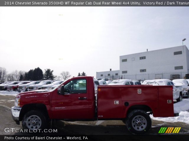 2014 Chevrolet Silverado 3500HD WT Regular Cab Dual Rear Wheel 4x4 Utility in Victory Red