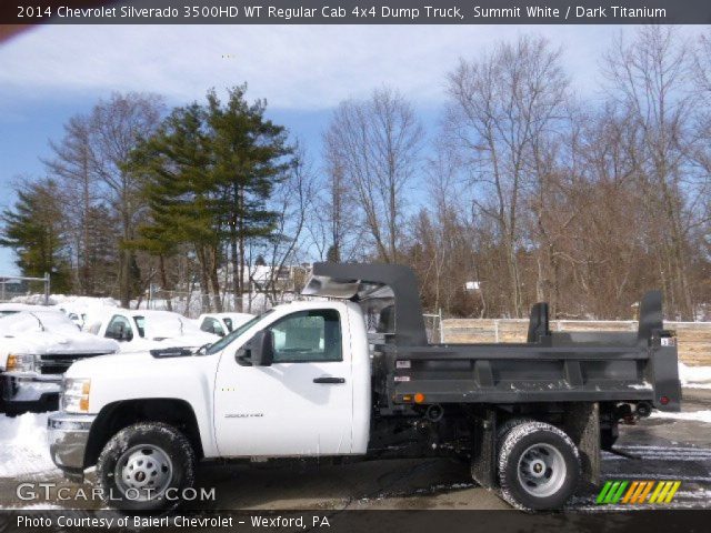 2014 Chevrolet Silverado 3500HD WT Regular Cab 4x4 Dump Truck in Summit White