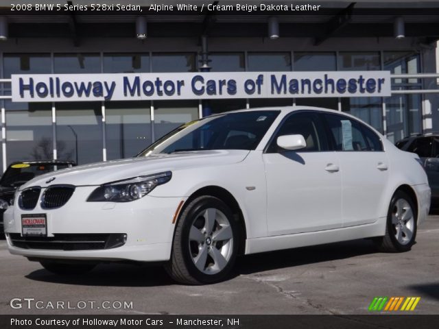 2008 BMW 5 Series 528xi Sedan in Alpine White