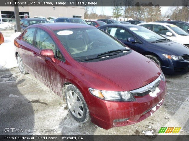 2011 Honda Civic LX Sedan in Tango Red Pearl