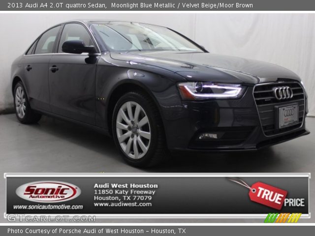 2013 Audi A4 2.0T quattro Sedan in Moonlight Blue Metallic