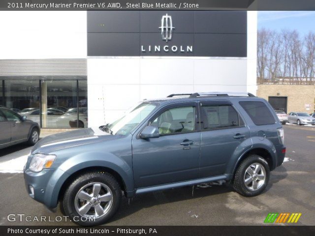2011 Mercury Mariner Premier V6 AWD in Steel Blue Metallic