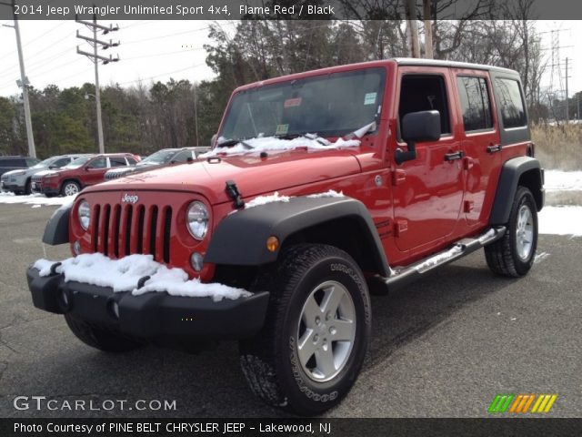 2014 Jeep Wrangler Unlimited Sport 4x4 in Flame Red