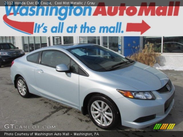 2012 Honda Civic EX Coupe in Cool Mist Metallic