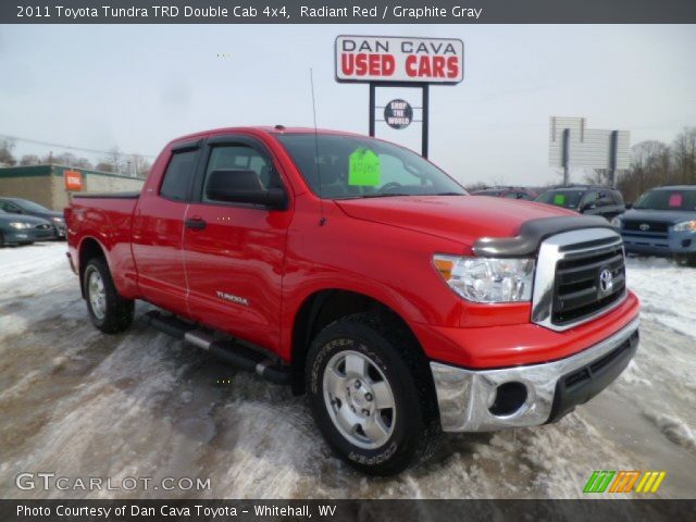 2011 Toyota Tundra TRD Double Cab 4x4 in Radiant Red