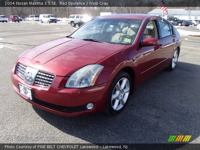 2004 Nissan Maxima 3.5 SE in Red Opulence