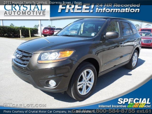 2011 Hyundai Santa Fe Limited in Espresso Brown