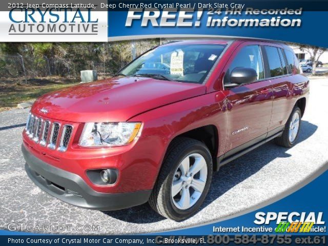 2012 Jeep Compass Latitude in Deep Cherry Red Crystal Pearl