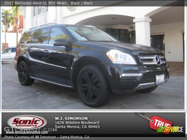 2012 Mercedes-Benz GL 450 4Matic in Black