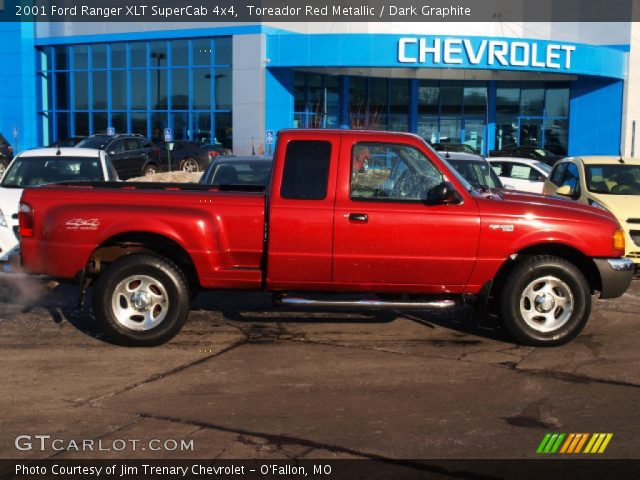 2001 Ford Ranger XLT SuperCab 4x4 in Toreador Red Metallic