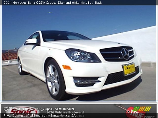 2014 Mercedes-Benz C 250 Coupe in Diamond White Metallic