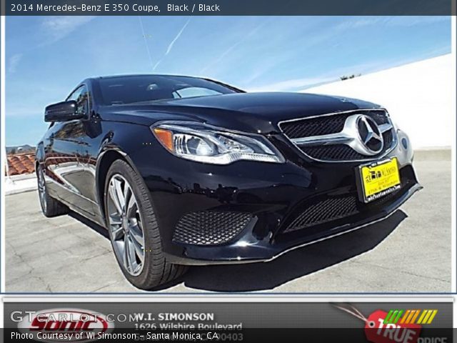 2014 Mercedes-Benz E 350 Coupe in Black