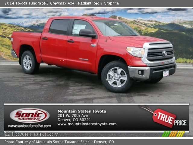 2014 Toyota Tundra SR5 Crewmax 4x4 in Radiant Red