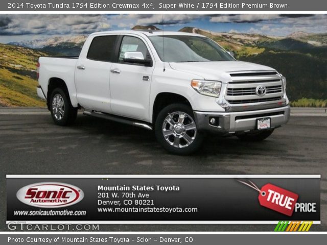 2014 Toyota Tundra 1794 Edition Crewmax 4x4 in Super White