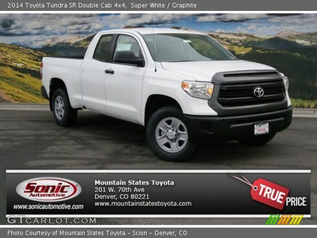 2014 Toyota Tundra SR Double Cab 4x4 in Super White