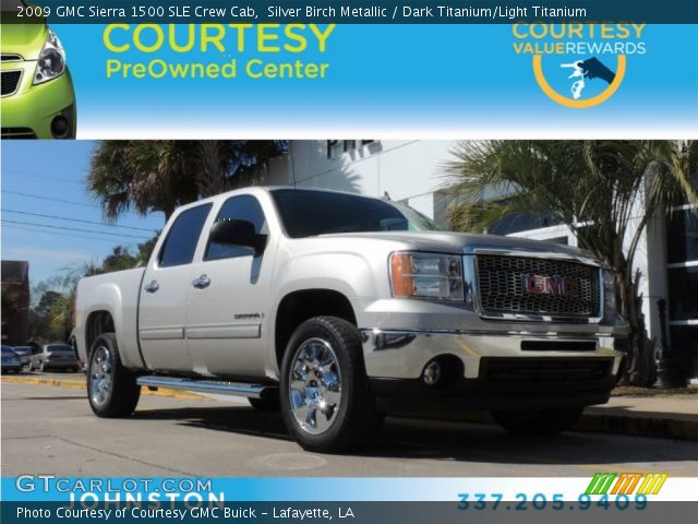 2009 GMC Sierra 1500 SLE Crew Cab in Silver Birch Metallic