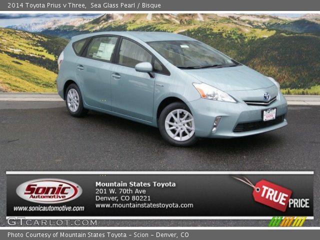 2014 Toyota Prius v Three in Sea Glass Pearl