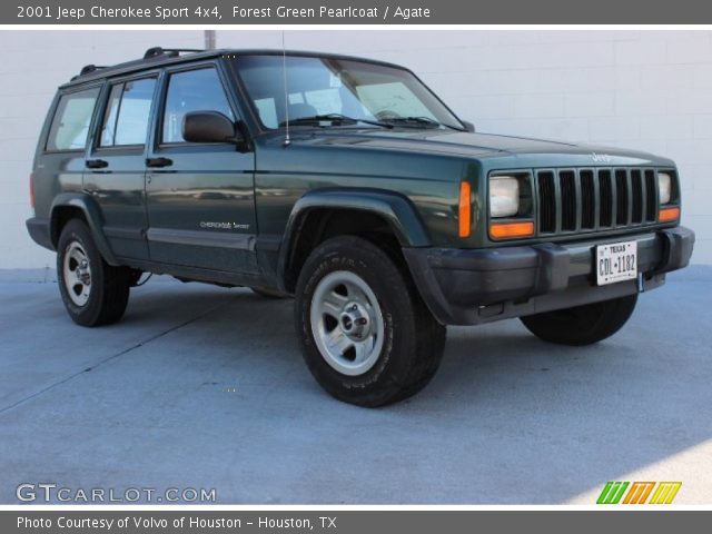 2001 Jeep Cherokee Sport 4x4 in Forest Green Pearlcoat