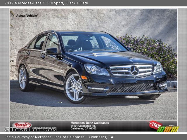 2012 Mercedes-Benz C 250 Sport in Black
