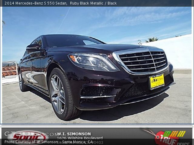 2014 Mercedes-Benz S 550 Sedan in Ruby Black Metallic