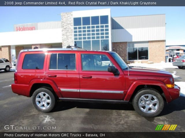 2008 Jeep Commander Limited 4x4 in Red Rock Crystal Pearl