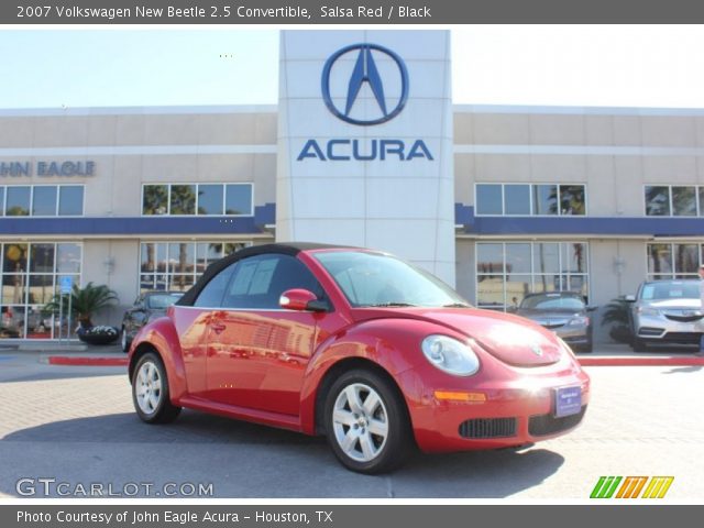 2007 Volkswagen New Beetle 2.5 Convertible in Salsa Red