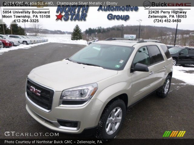 2014 GMC Acadia SLE AWD in Champagne Silver Metallic