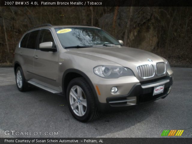 2007 BMW X5 4.8i in Platinum Bronze Metallic