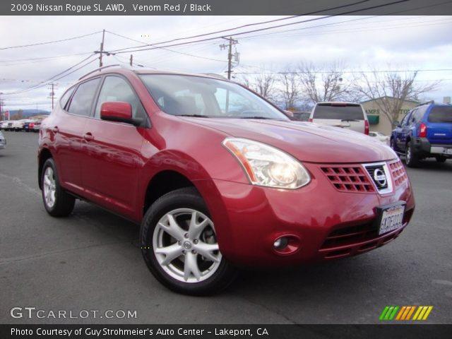 2009 Nissan Rogue SL AWD in Venom Red