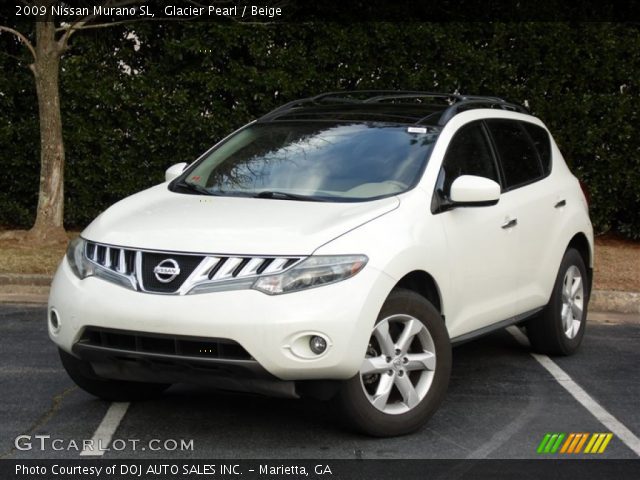 2009 Nissan Murano SL in Glacier Pearl