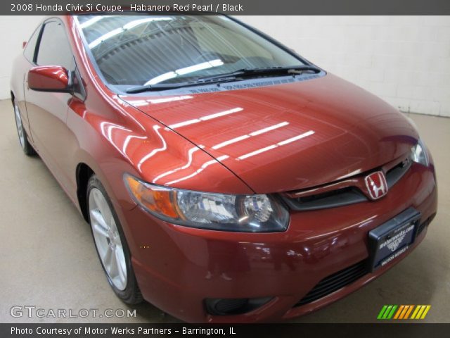 2008 Honda Civic Si Coupe in Habanero Red Pearl