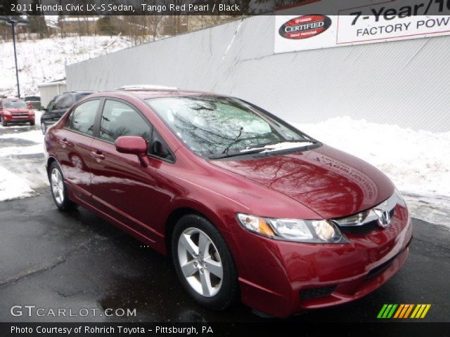 2011 Honda Civic LX-S Sedan in Tango Red Pearl