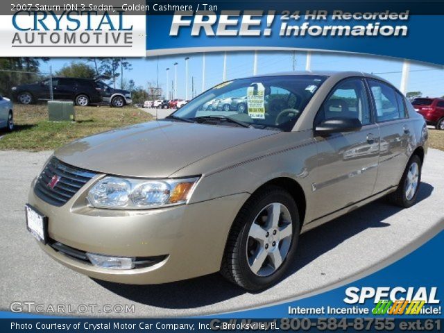 2007 Saturn ION 3 Sedan in Golden Cashmere