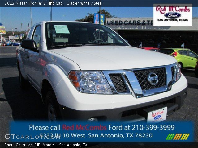 2013 Nissan Frontier S King Cab in Glacier White