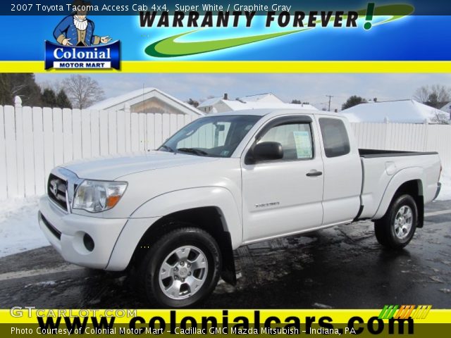 2007 Toyota Tacoma Access Cab 4x4 in Super White