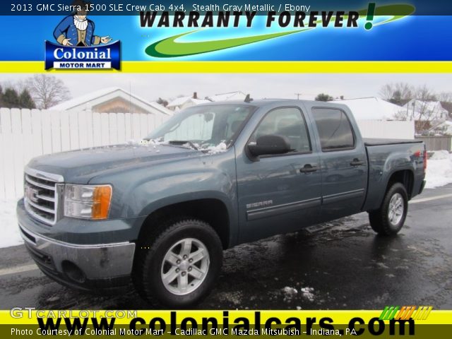 2013 GMC Sierra 1500 SLE Crew Cab 4x4 in Stealth Gray Metallic