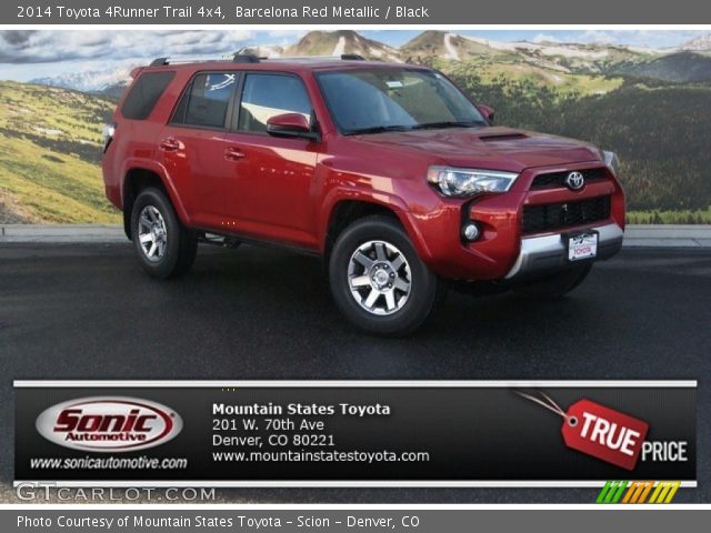 2014 Toyota 4Runner Trail 4x4 in Barcelona Red Metallic