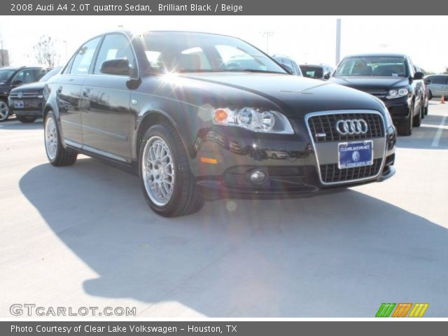 2008 Audi A4 2.0T quattro Sedan in Brilliant Black