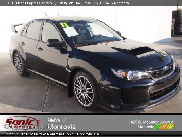 2011 Subaru Impreza WRX STi in Obsidian Black Pearl