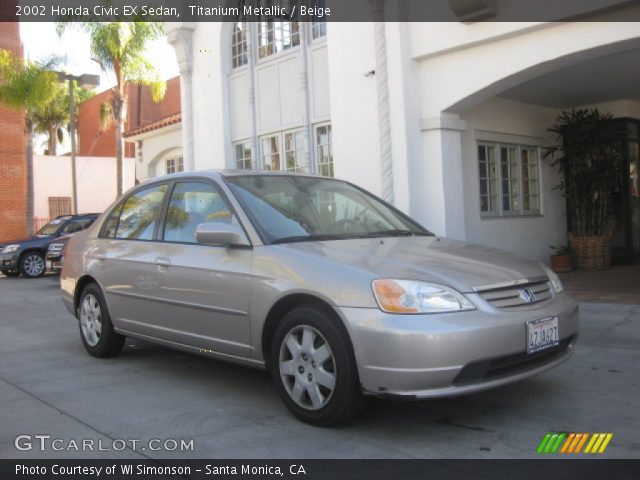 2002 Honda Civic EX Sedan in Titanium Metallic