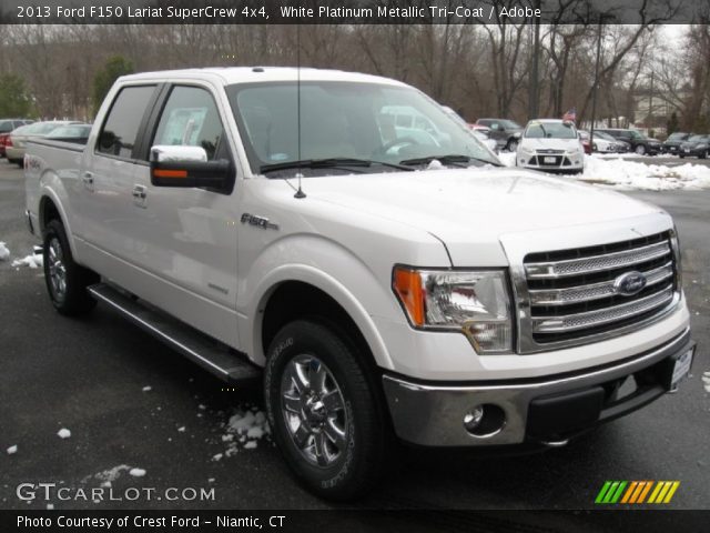 2013 Ford F150 Lariat SuperCrew 4x4 in White Platinum Metallic Tri-Coat