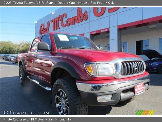 2003 Toyota Tacoma V6 PreRunner Double Cab in Impulse Red Pearl
