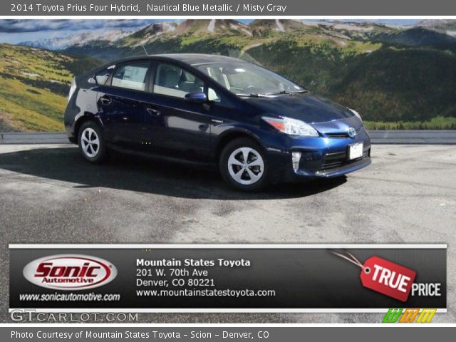 2014 Toyota Prius Four Hybrid in Nautical Blue Metallic