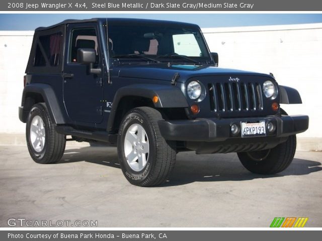 2008 Jeep Wrangler X 4x4 in Steel Blue Metallic