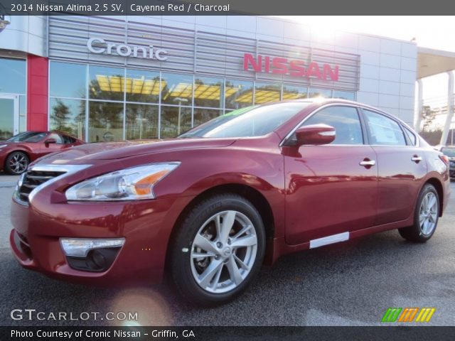 2014 Nissan Altima 2.5 SV in Cayenne Red