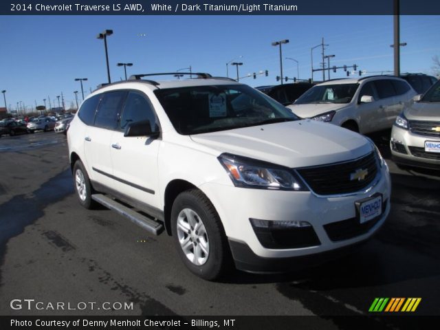 2014 Chevrolet Traverse LS AWD in White