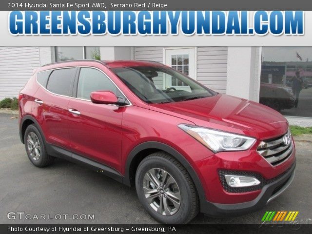 2014 Hyundai Santa Fe Sport AWD in Serrano Red
